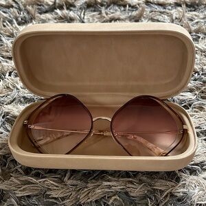 New ! Chloe Sunglasses with Pink Lens, Original Case, Contemporary and Trending